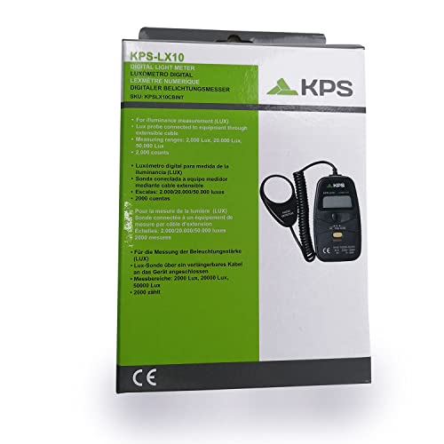 KPS LX10 Luxmetro Digitale Portatile 50000 Lx LED