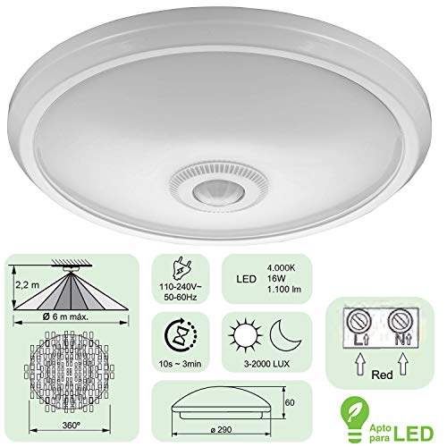 KPS 350200112 Sensore Presenza Soffitto 360° LED
