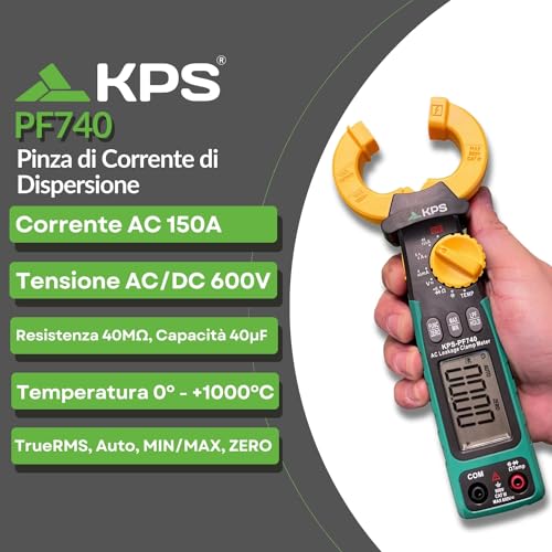 KPS PF740 pinza amperometrica dispersioni TRMS 150A