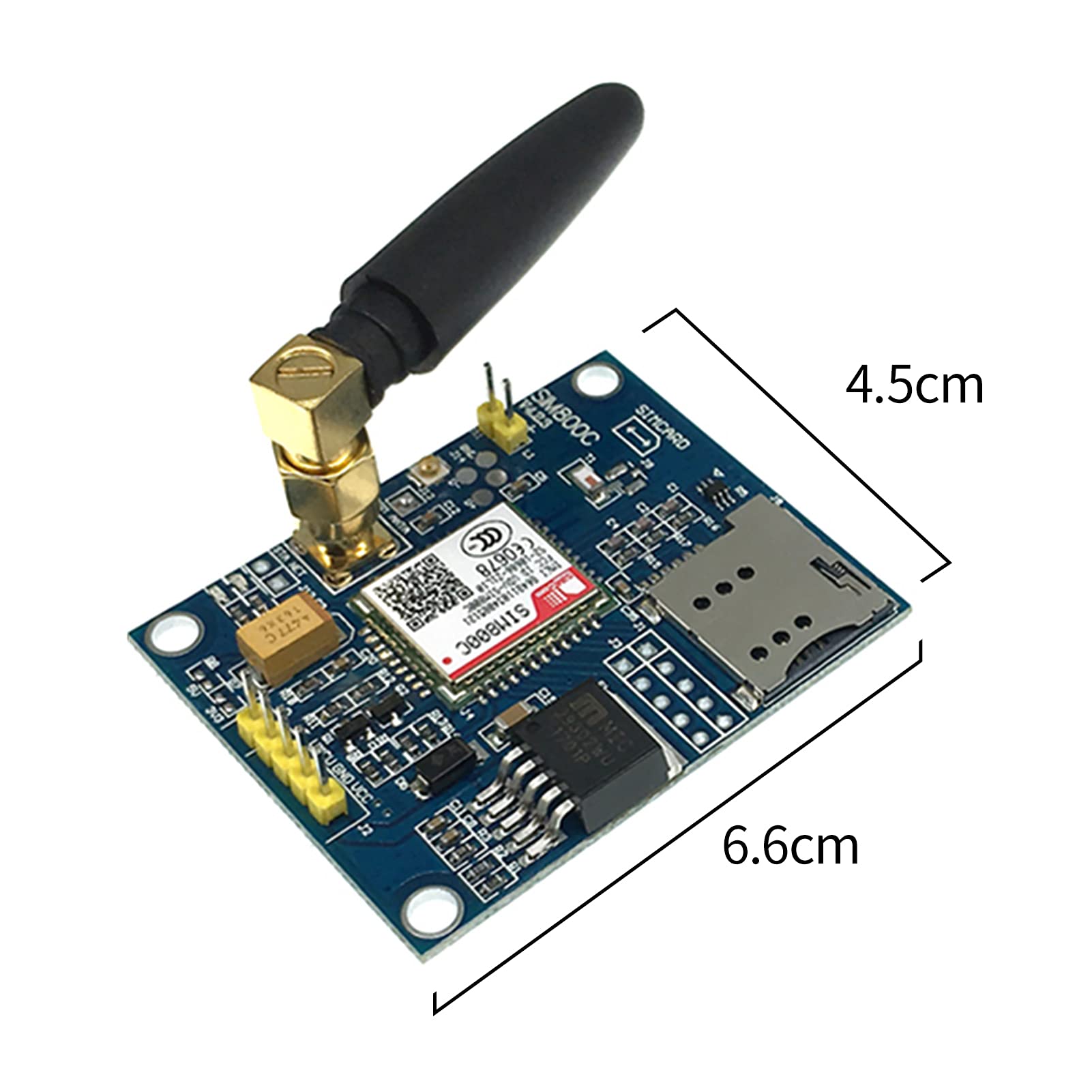 Ticfox SIM800C Modulo GSM GPRS Quad-Band con Antenna