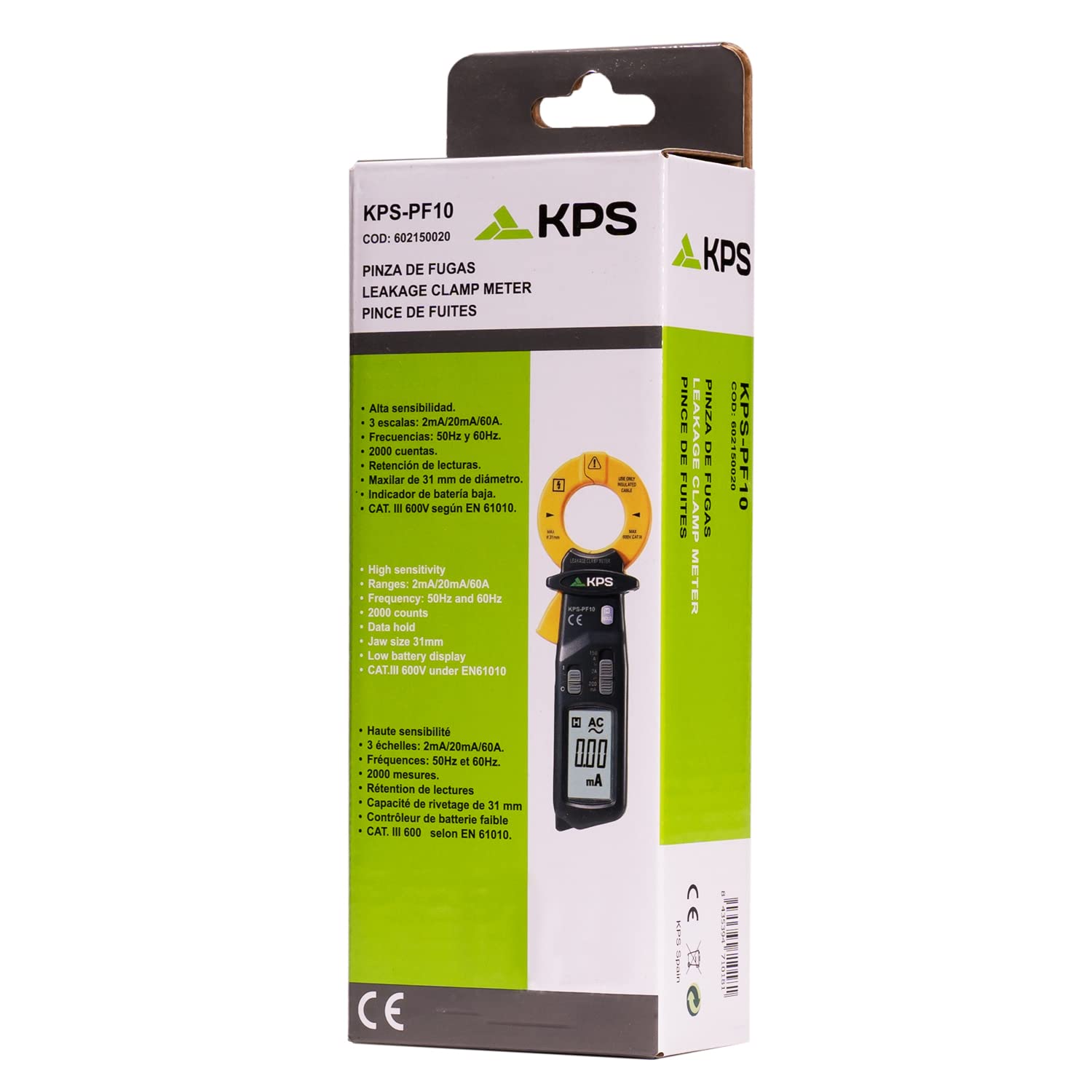 KPS PF10 pinza amperometrica dispersioni 60A