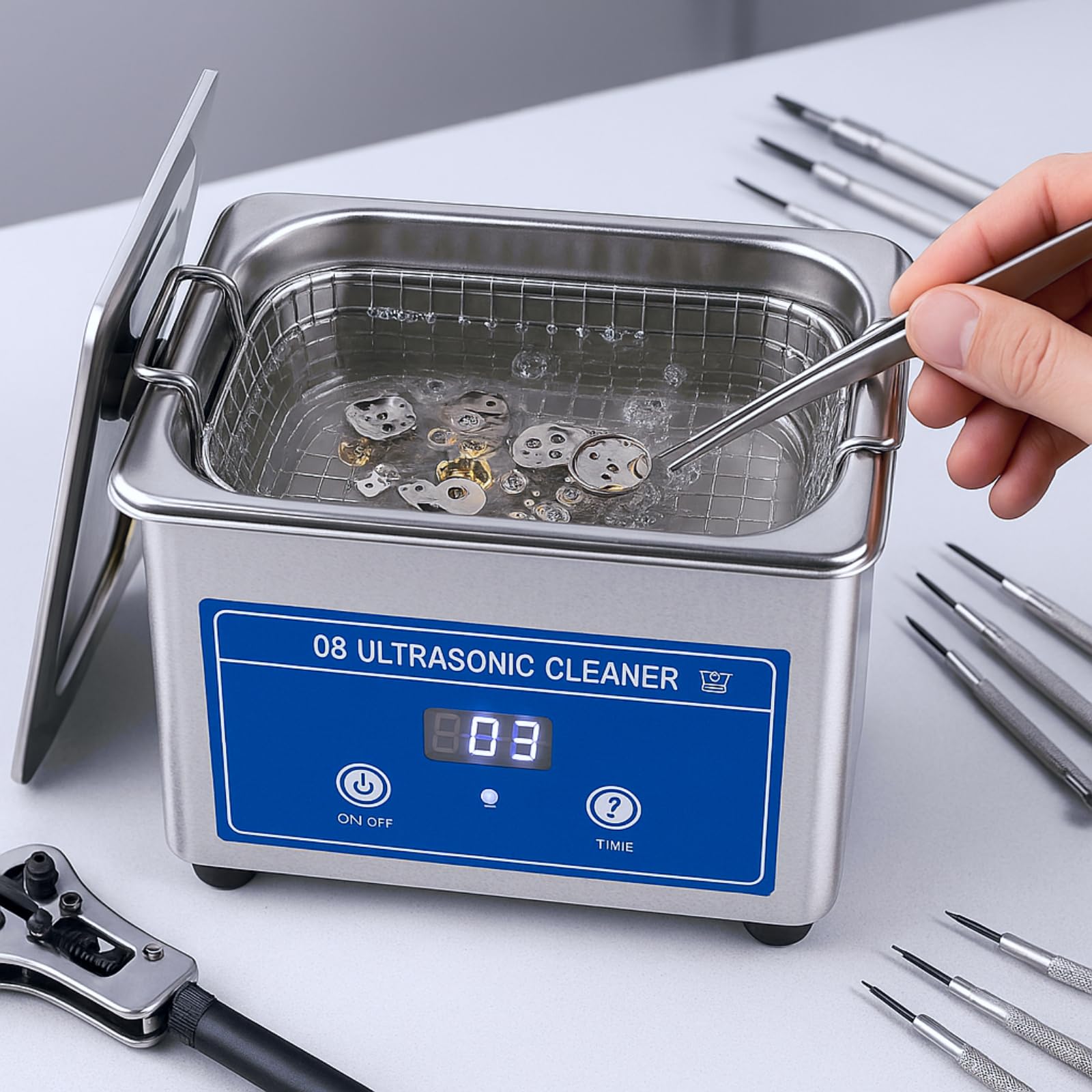 TICFOX pulitore ultrasuoni 800 ml 42 kHz 35W