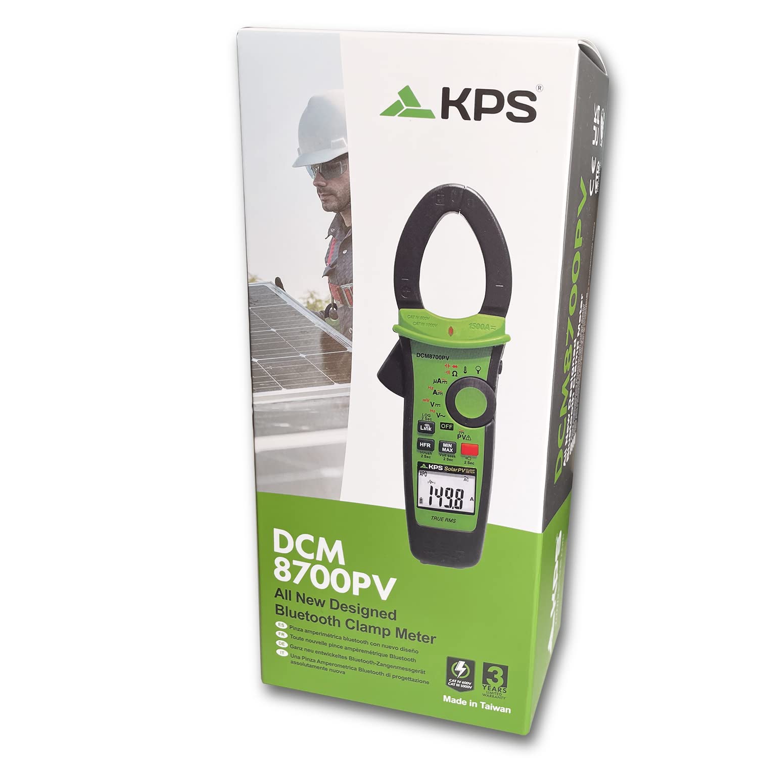 KPS DCM8700PV Pinza Amperometrica 2000V 1500A Bluetooth