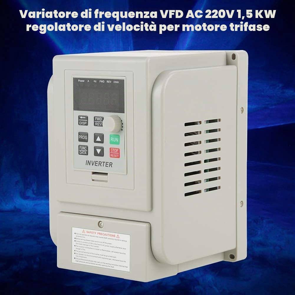 TICFOX 1,5 kW AC220V inverter regolatore velocità monofase