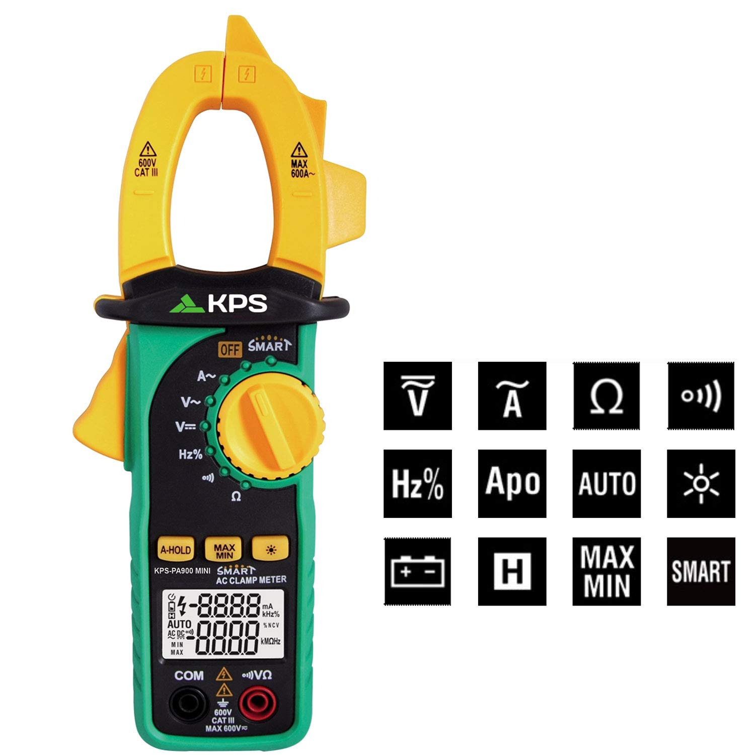 KPS PA900 Mini Pinza Amperometrica 600A SMART
