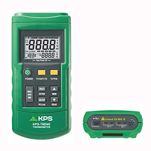 KPS TM340 Termometro Digitale 2 Canali con USB
