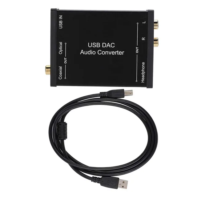 TICFOX GV-023 Convertitore Audio USB DAC Ottico Coassiale