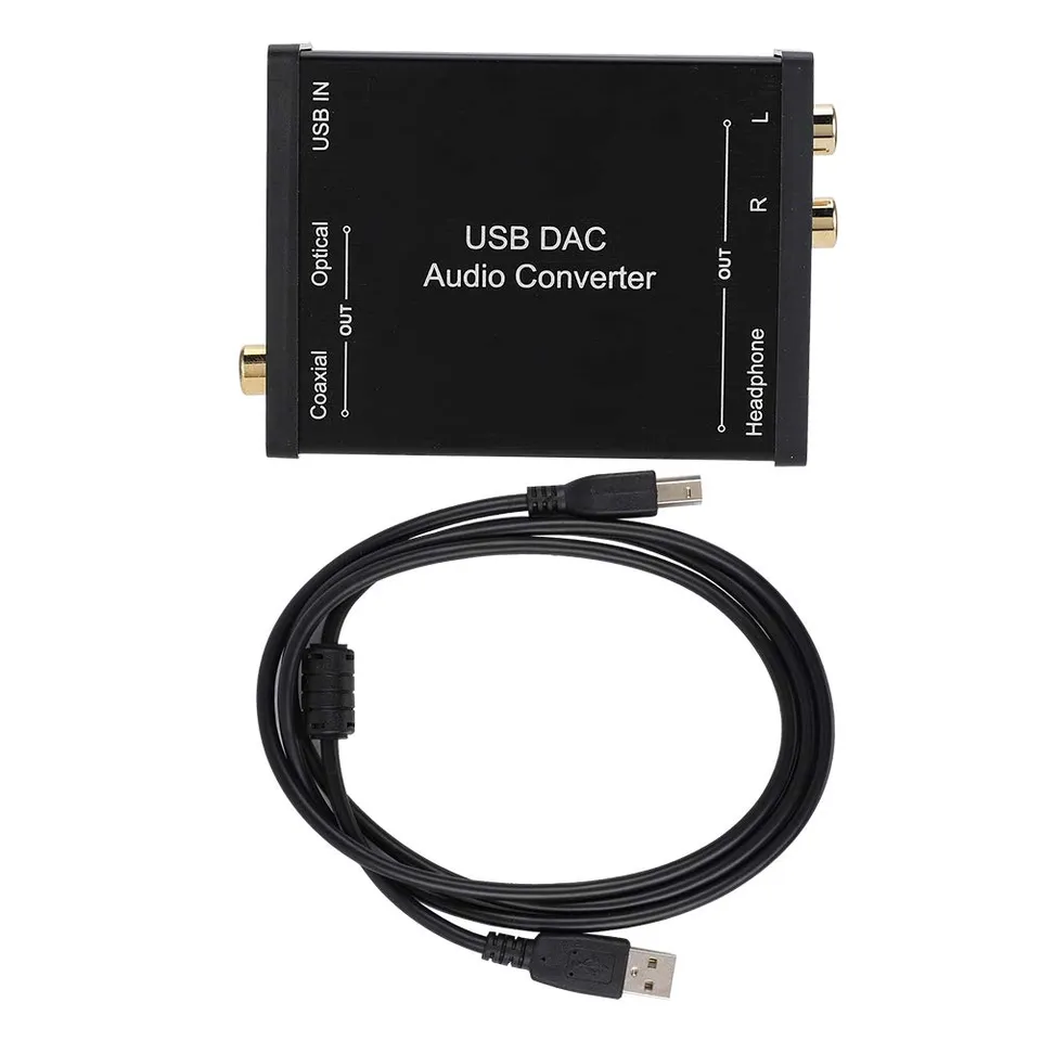TICFOX GV-023 Convertitore Audio USB DAC Ottico Coassiale