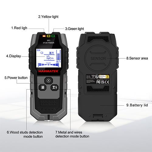 Hanmatek SF2 Cercatravi Scanner Muro 4-in-1 LCD