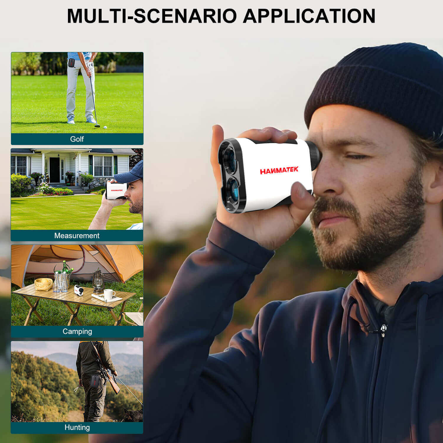 Hanmatek GR1200 telemetro laser golf 1200 yard pendenza