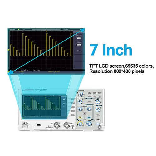 Hanmatek DOS1202 oscilloscopio da banco 200MHz 2 canali