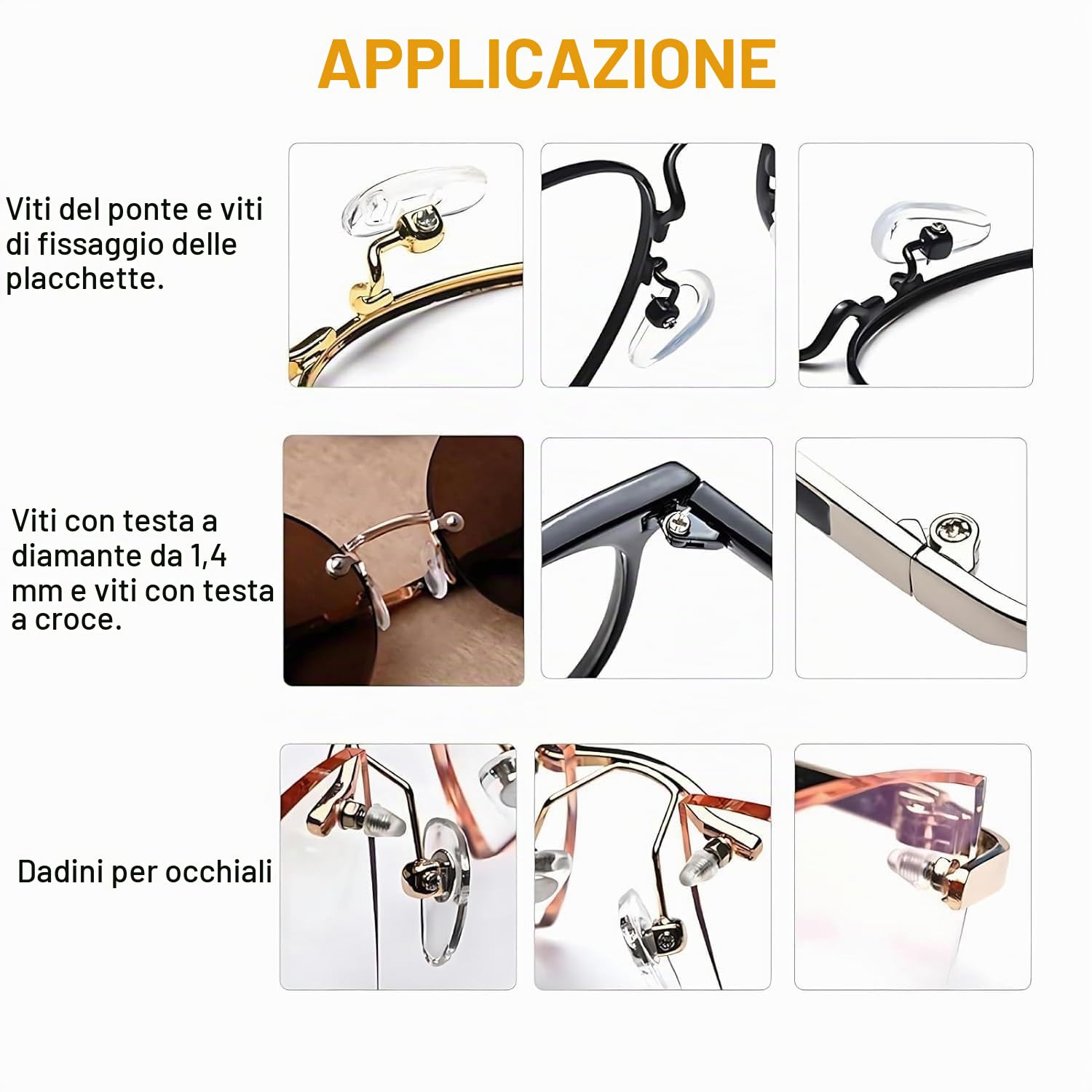 TICFOX kit mini viti dadi inox 600 pezzi M1-M1.6