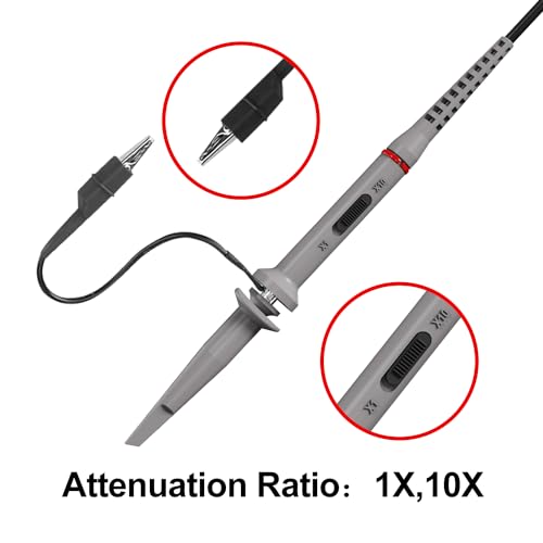 Hanmatek HM5060 Sonda Oscilloscopio 60MHz 1X/10X Universale