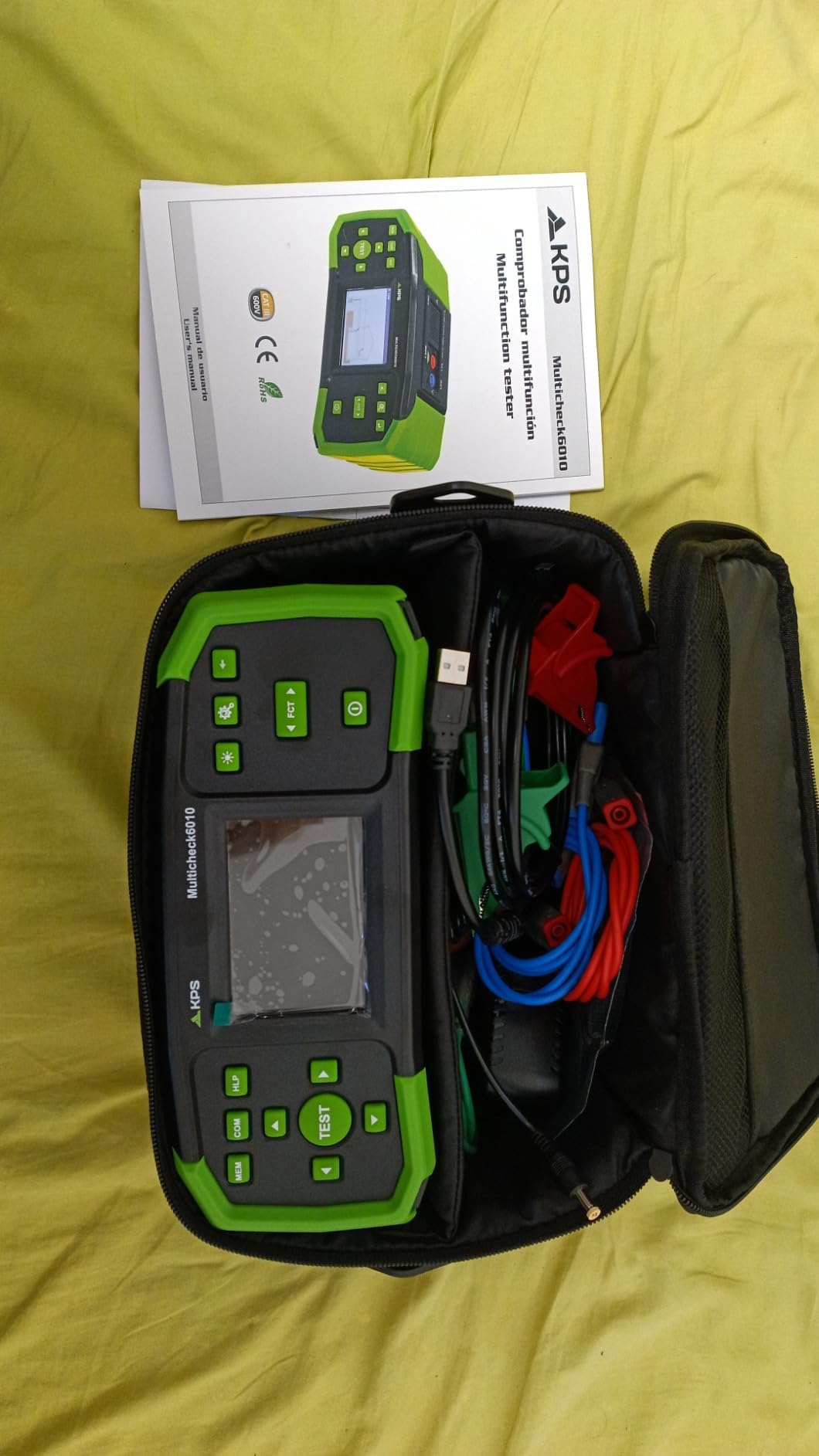 KPS MULTICHECK6010 Tester Multifunzione TRMS RCD Isolamento