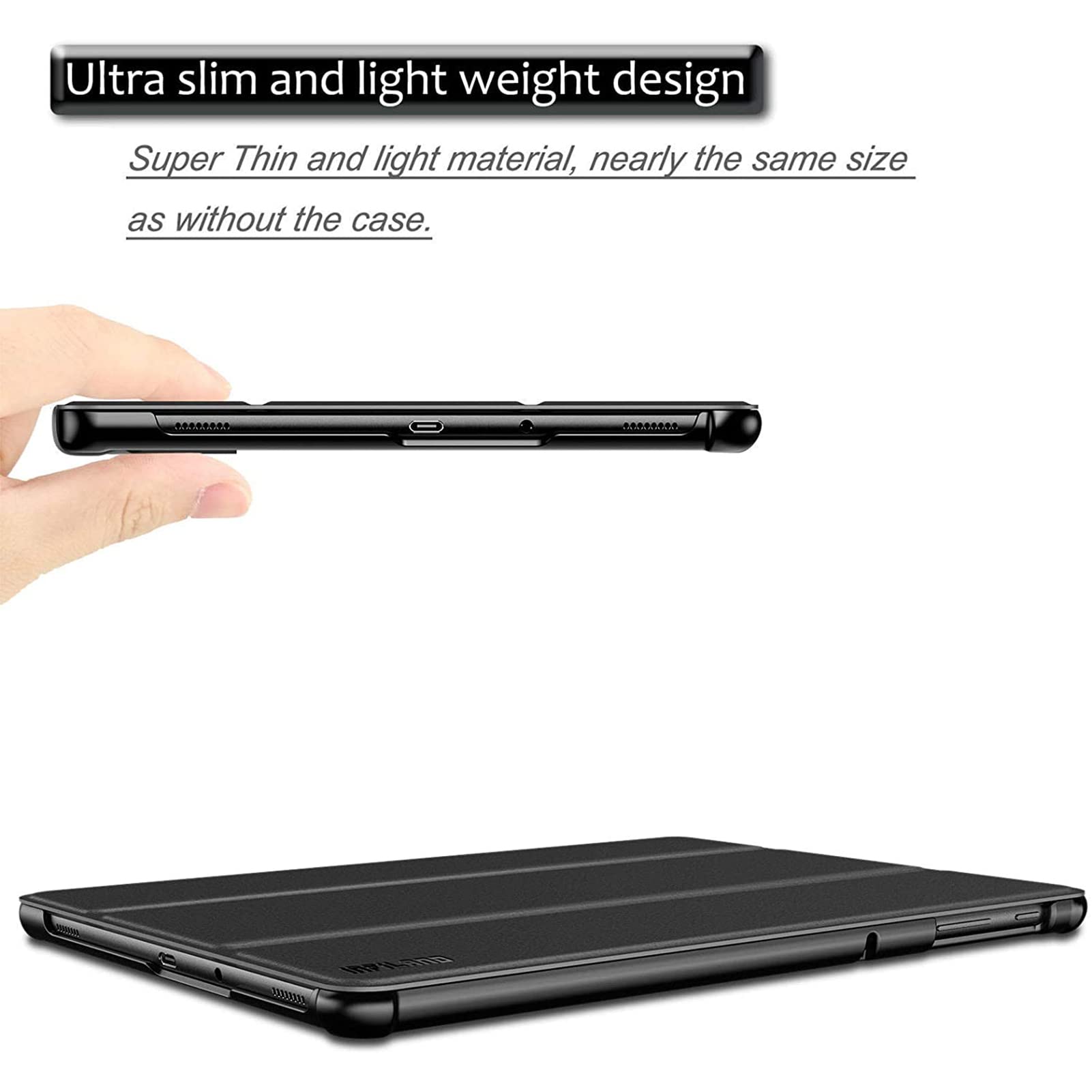TICFOX Custodia Tablet Galaxy Tab S4 10,5 Nero Antiurto