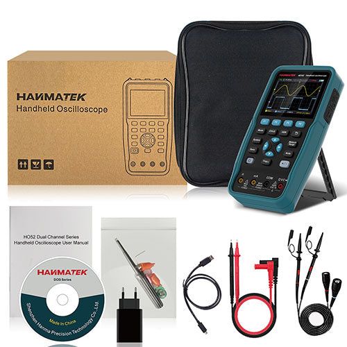 Hanmatek HO102 oscilloscopio portatile 100MHz 2 canali