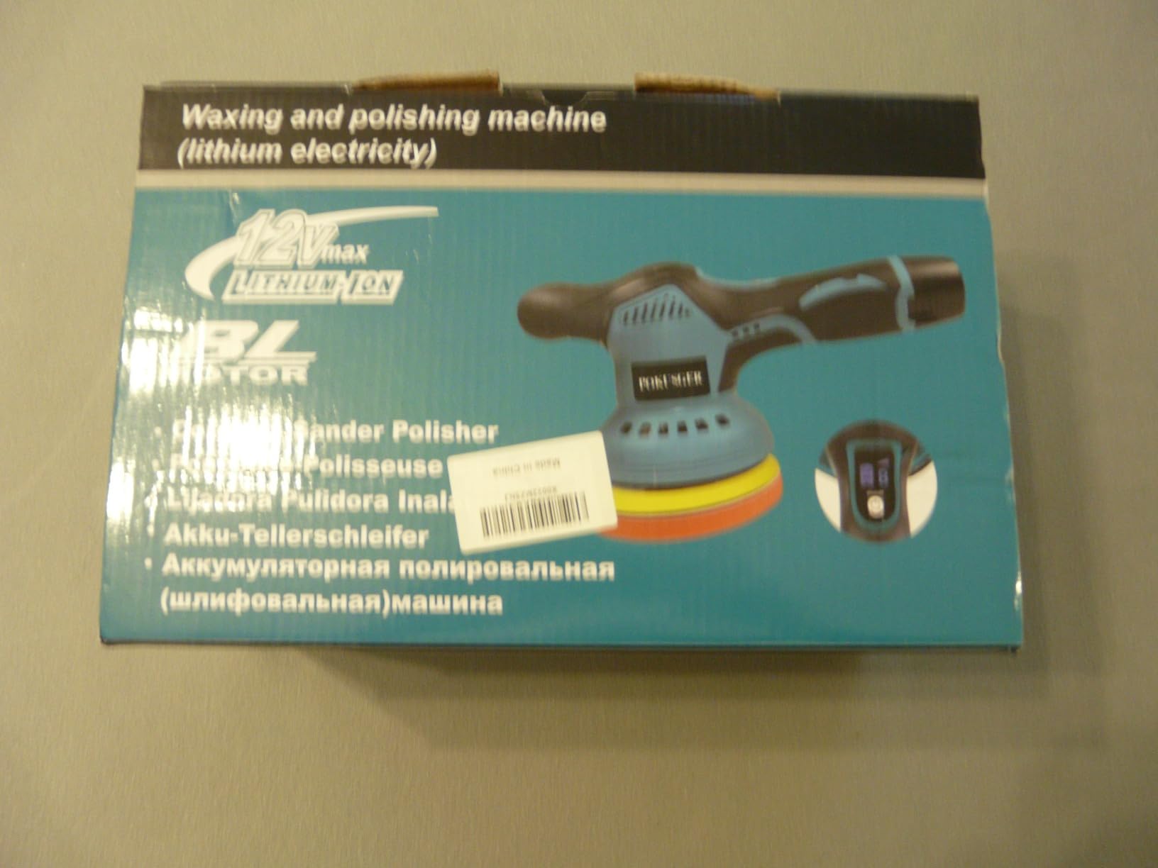 TICFOX lucidatrice auto a batteria 12V 2 batterie 125mm
