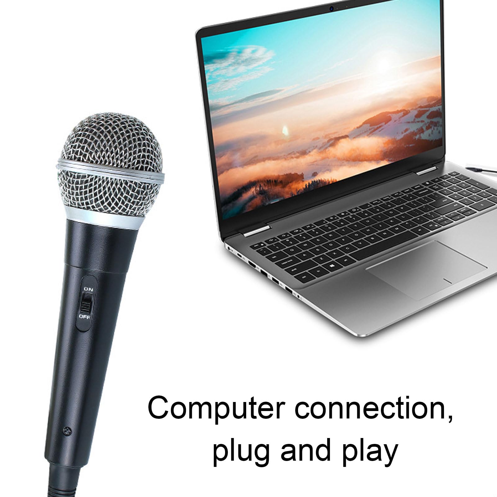 TICFOX Microfono Condensatore USB Cardioide per Podcast