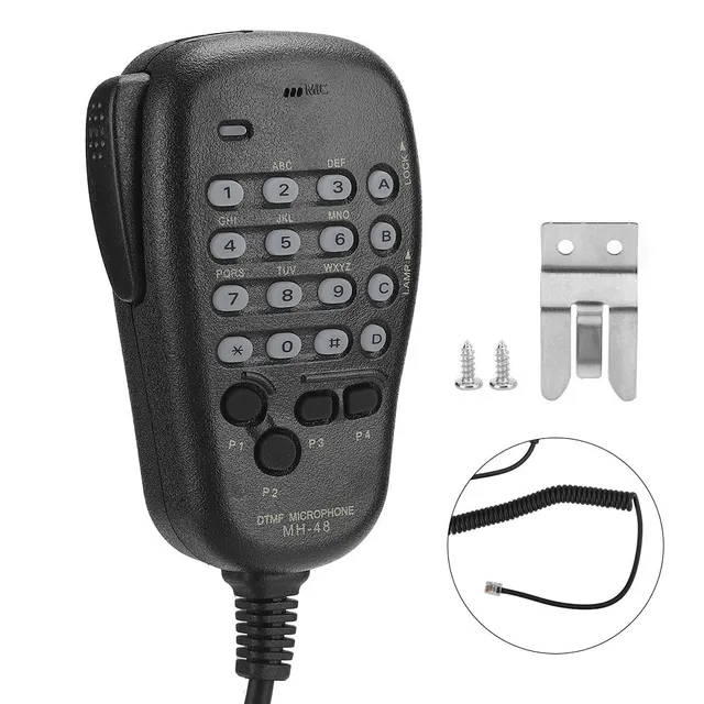 TICFOX MH48 Microfono Palmare DTMF 6PIN Retroilluminato