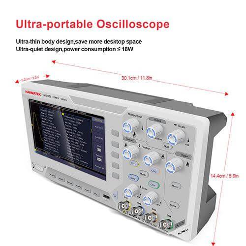 Hanmatek DOS1104 oscilloscopio da banco 110 MHz 4 canali