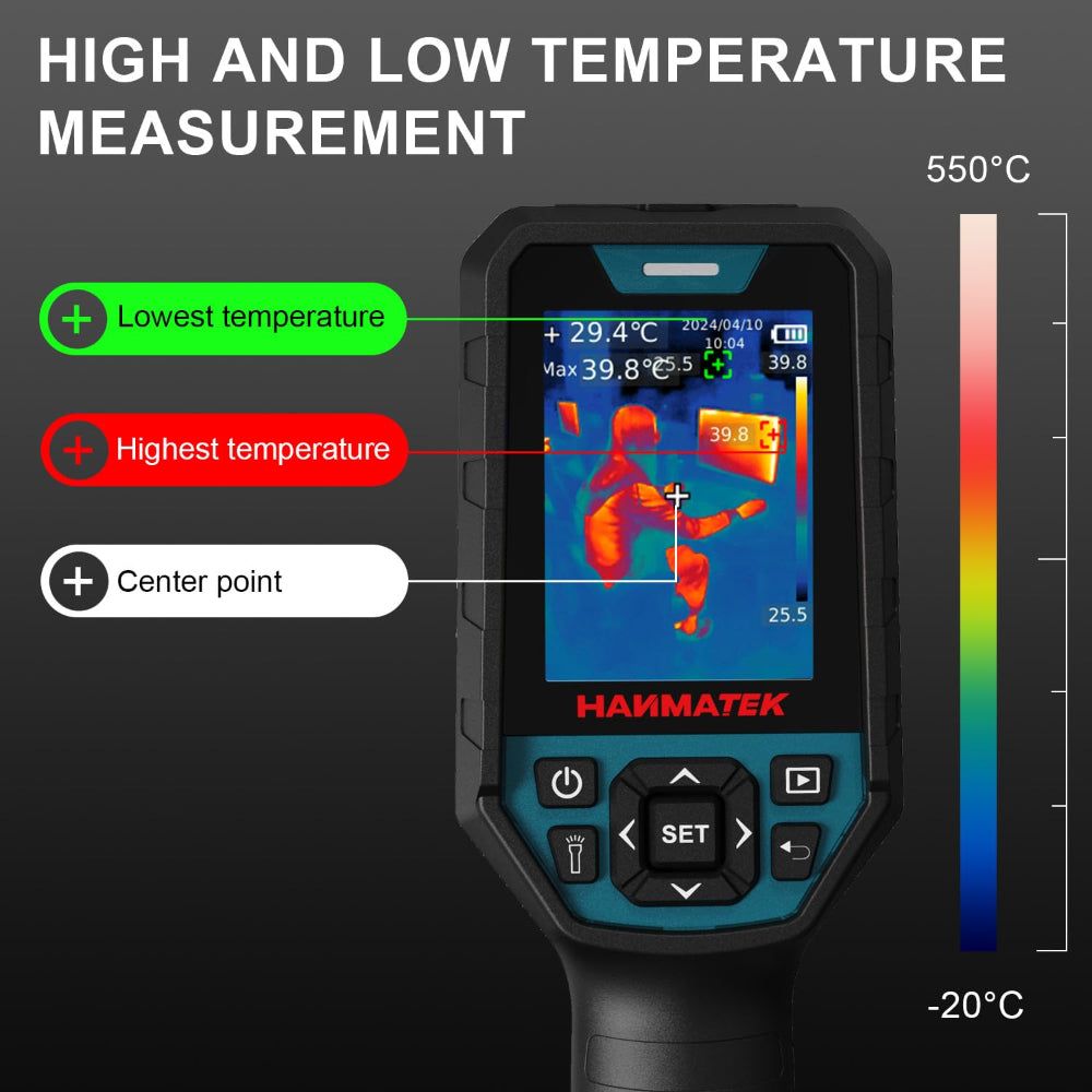 Hanmatek Ti260 termocamera a infrarossi 256x192 -20/400°C