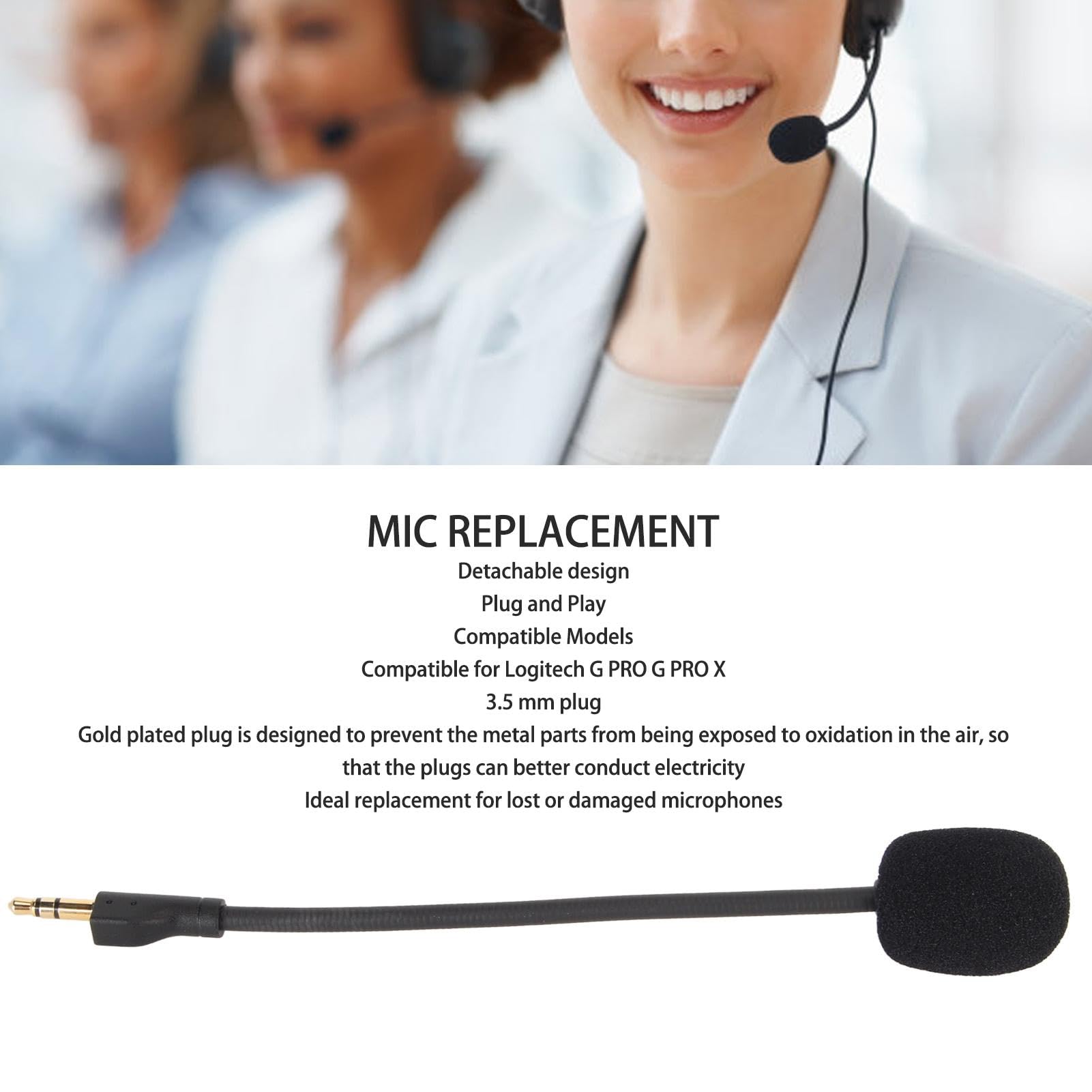 TICFOX Microfono Ricambio G PRO/X Jack 3,5mm 360°