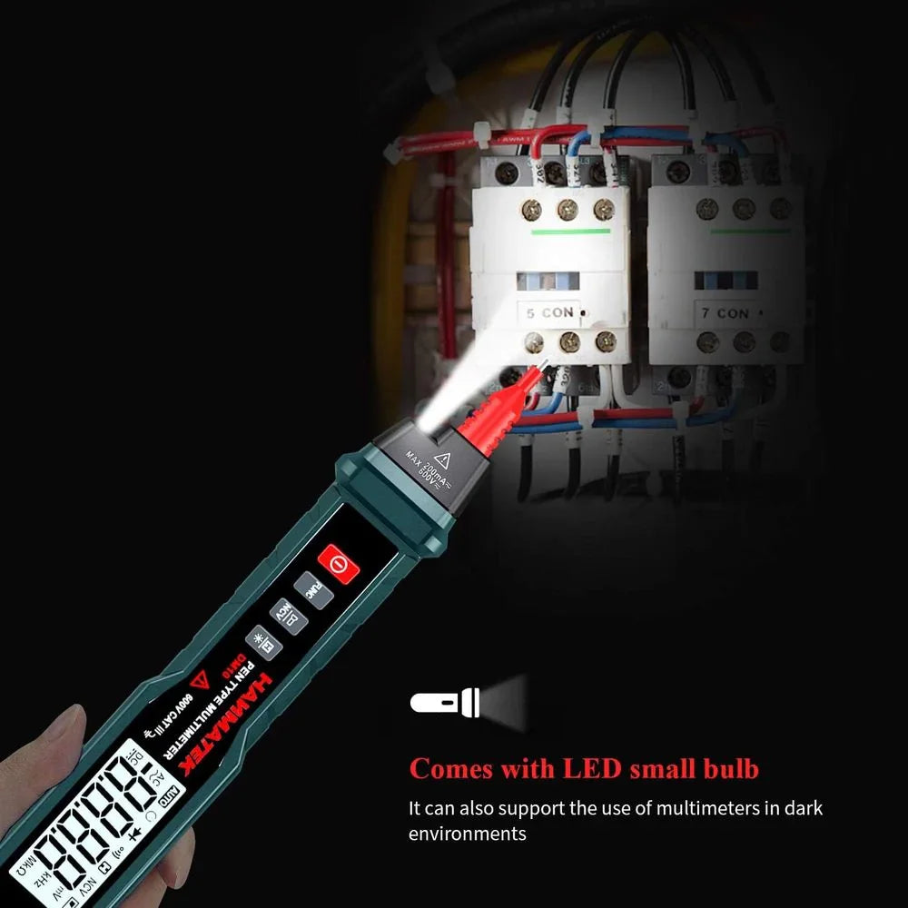 Hanmatek DM10 Multimetro a Penna NCV con Torcia