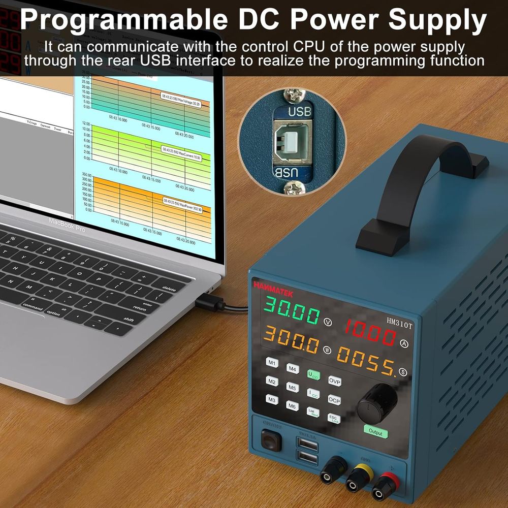 Hanmatek HM310T alimentatore da banco 30V 10A