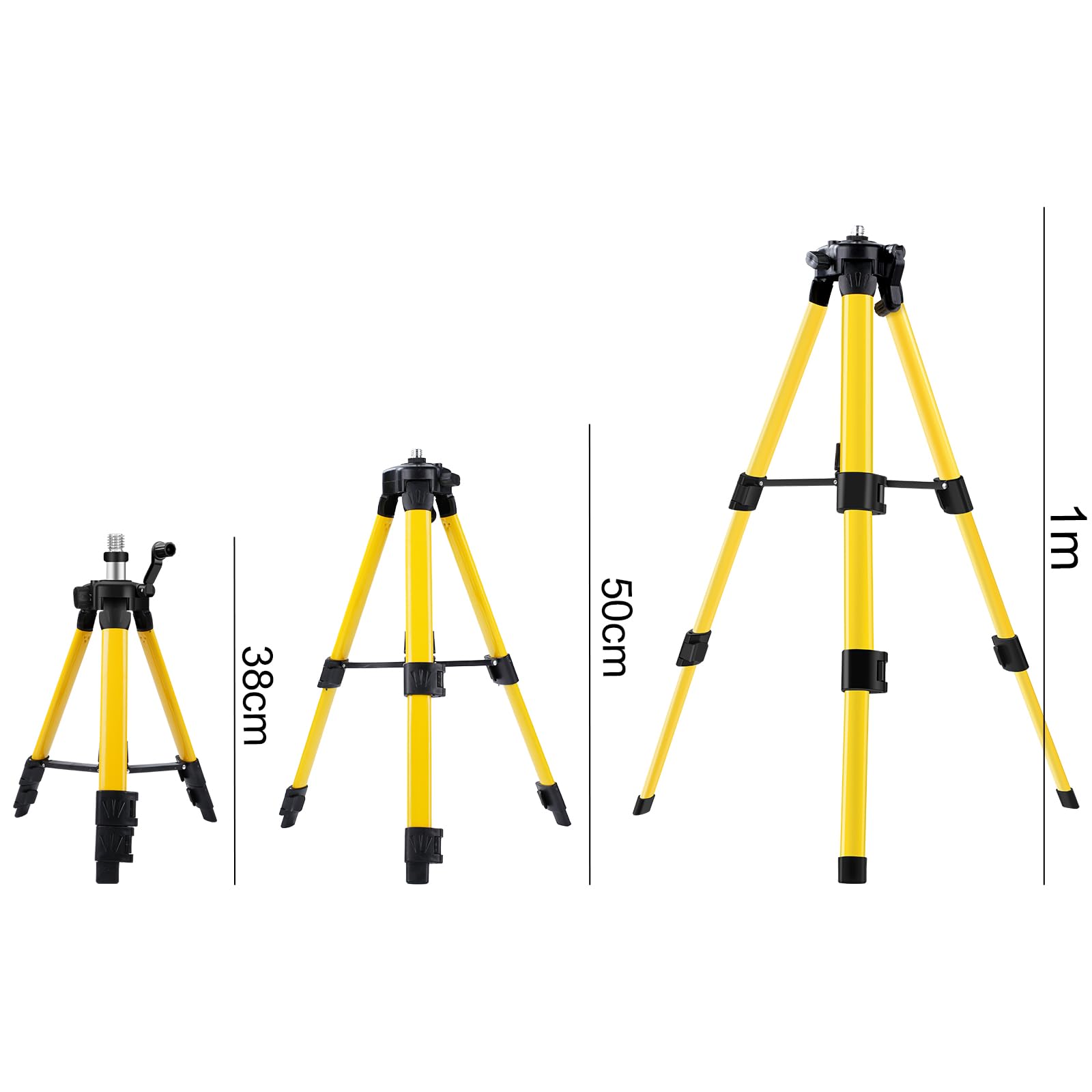TICFOX Treppiede per Livella Laser 100 cm Filettatura 5/8"