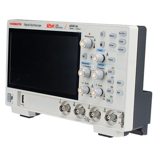 Hanmatek ADS814A oscilloscopio 4 canali 100MHz 12bit