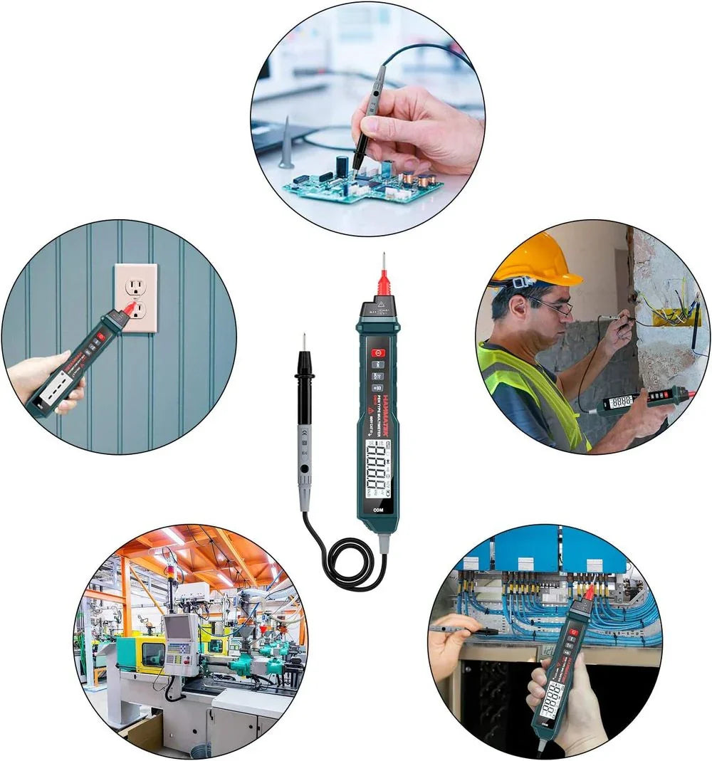 Hanmatek DM10 Multimetro a Penna NCV con Torcia