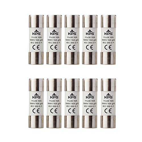 KPS 901100312 Fusibili Cilindrici 10x38 16A 500V 20pz