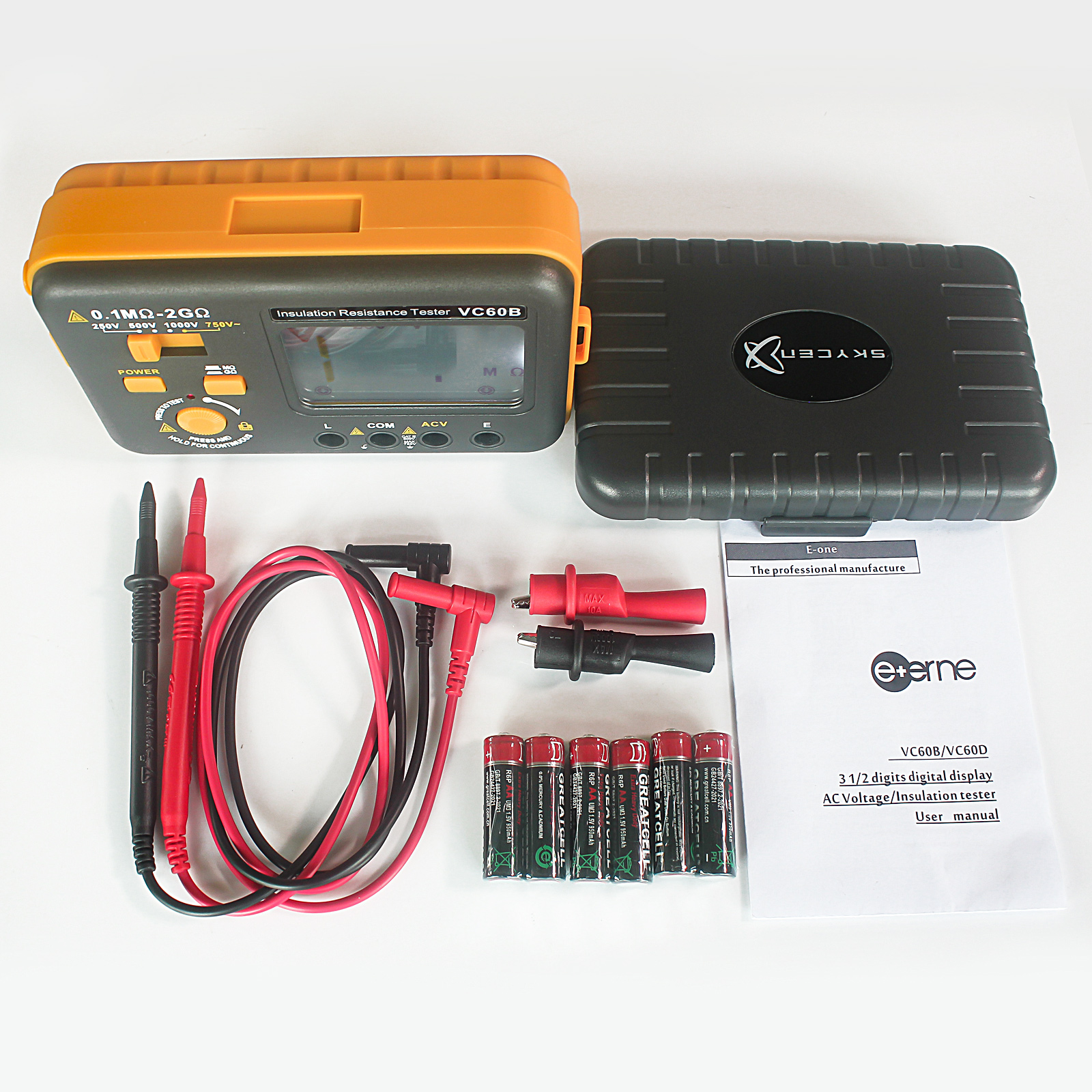 E-One VC60B megaohmetro tester isolamento 1000V