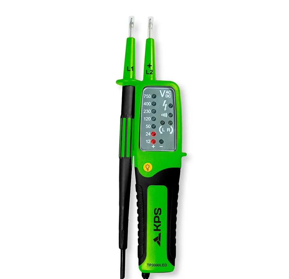 KPS TP3000LED tester tensione TRMS 750V con test RCD