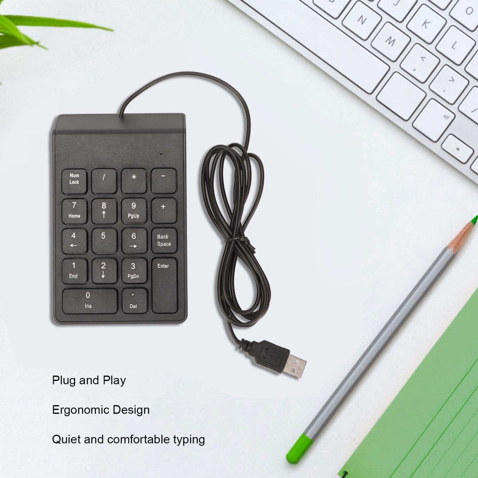 Ticfox tastierino numerico USB 18 tasti silenzioso 1 pezzo
