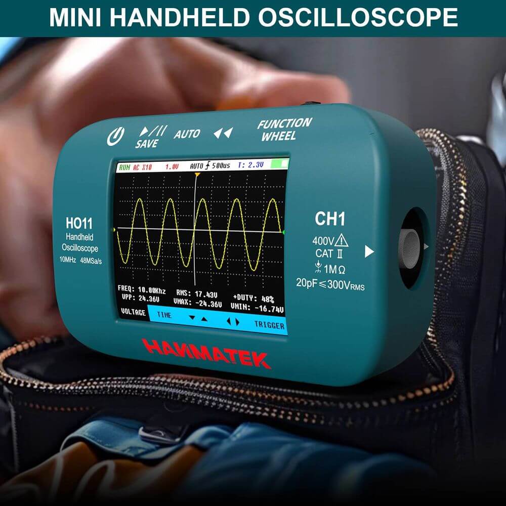 Hanmatek HO11 oscilloscopio palmare 40 MHz portatile