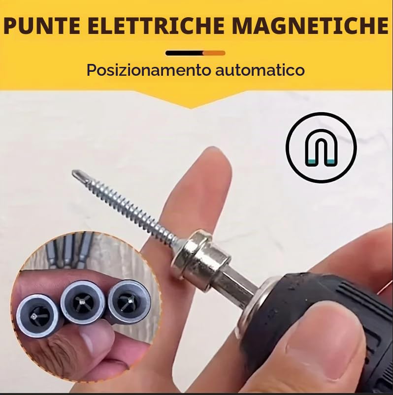 Ticfox Bit PH2 Cartongesso Magnetici Arresto 10 Pezzi