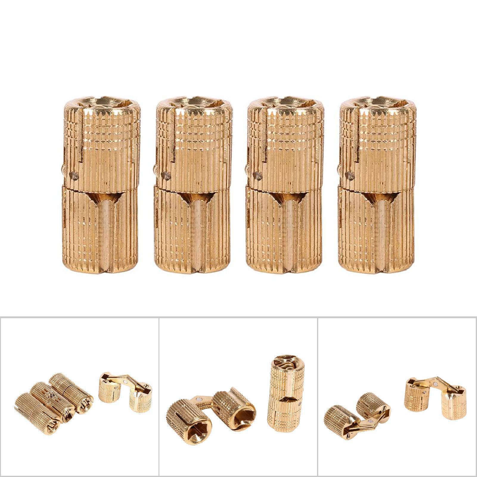 TICFOX cerniere scomparsa ottone 10 mm 4 pezzi