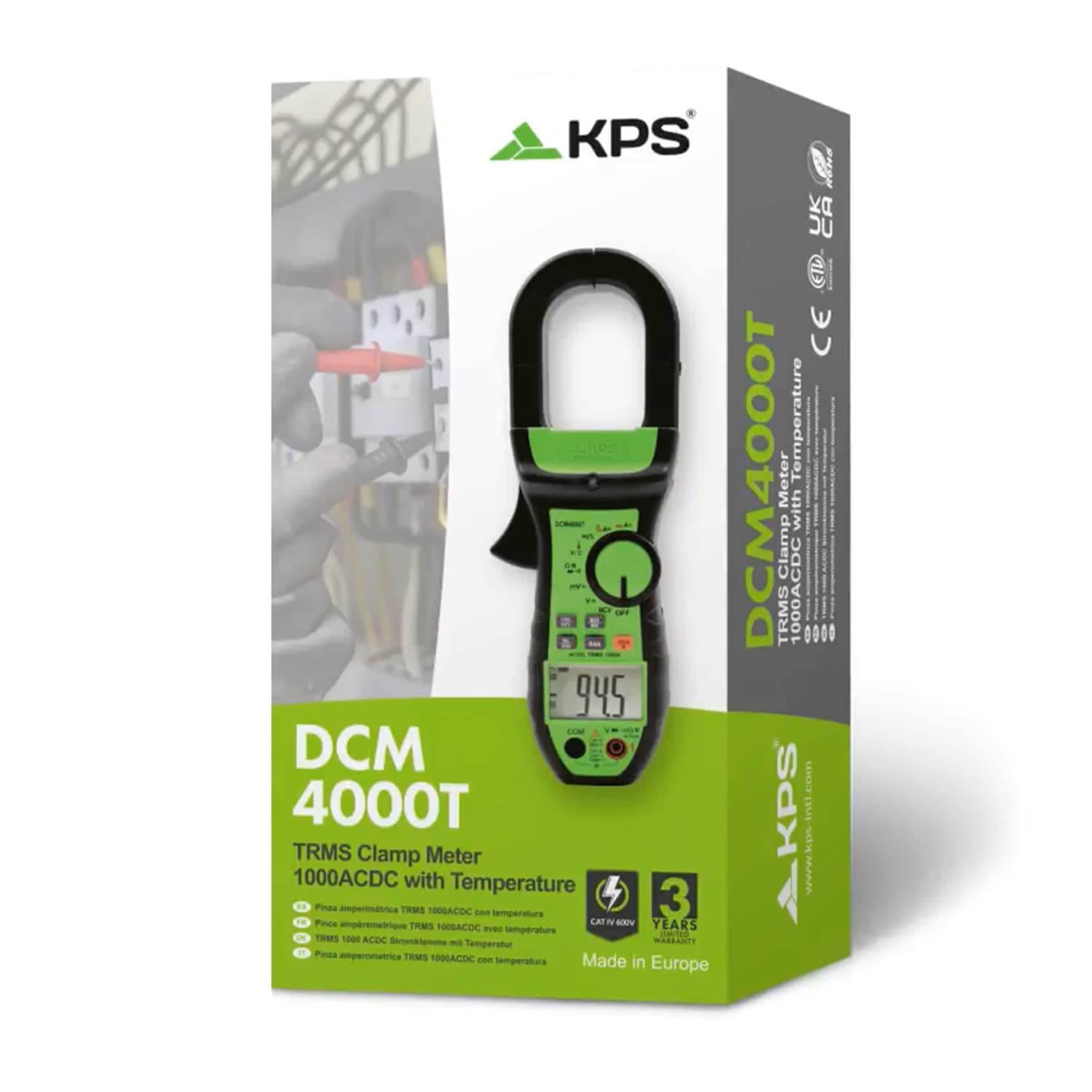 KPS DCM4000T Pinza Amperometrica TRMS 1000A 1000V