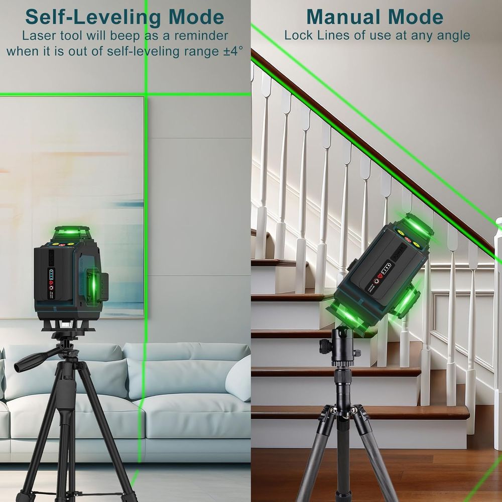 Hanmatek LV16D Livello Laser Verde 4x360° 40m