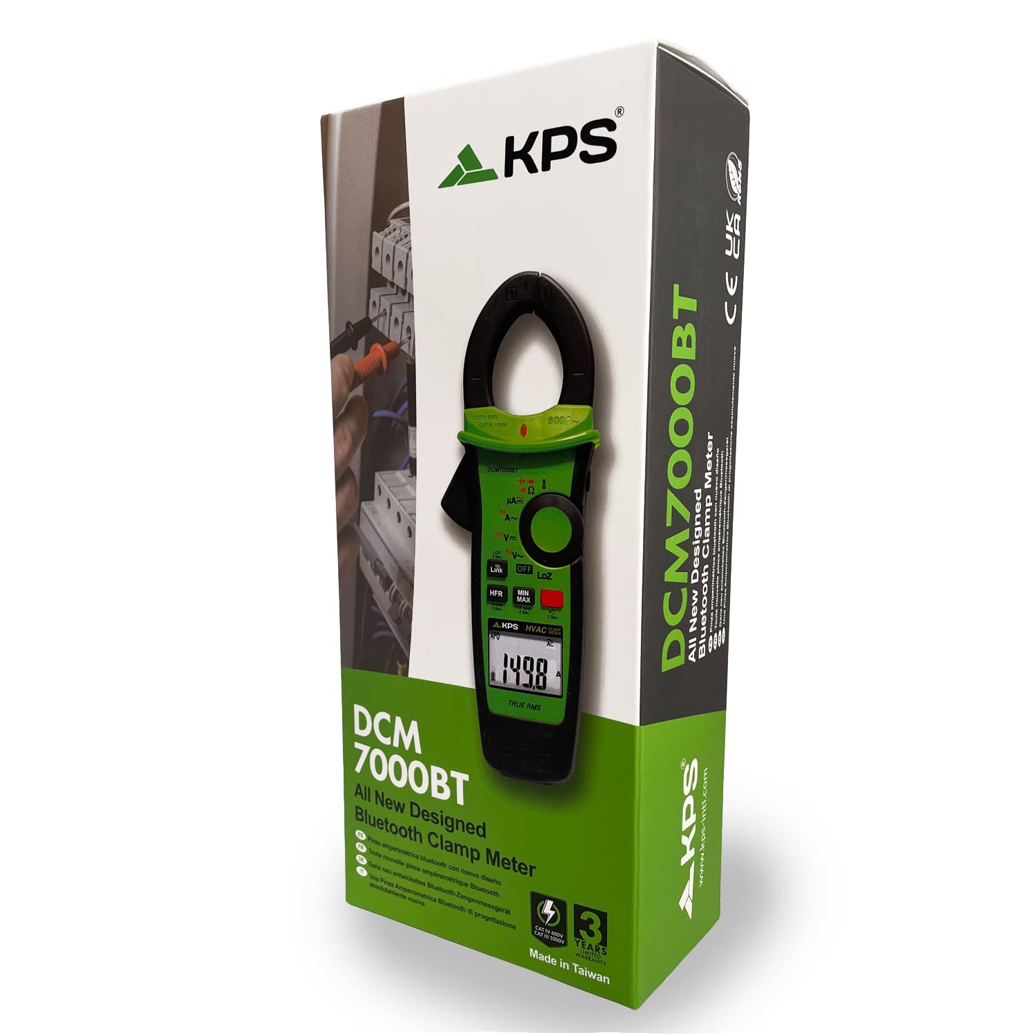 KPS DCM7000BT Pinza Amperometrica Bluetooth HVAC 600A