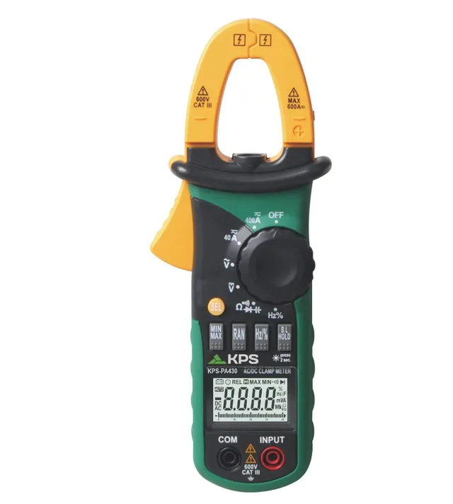 KPS PA430 pinza amperometrica AC/DC 400A 600V compatta