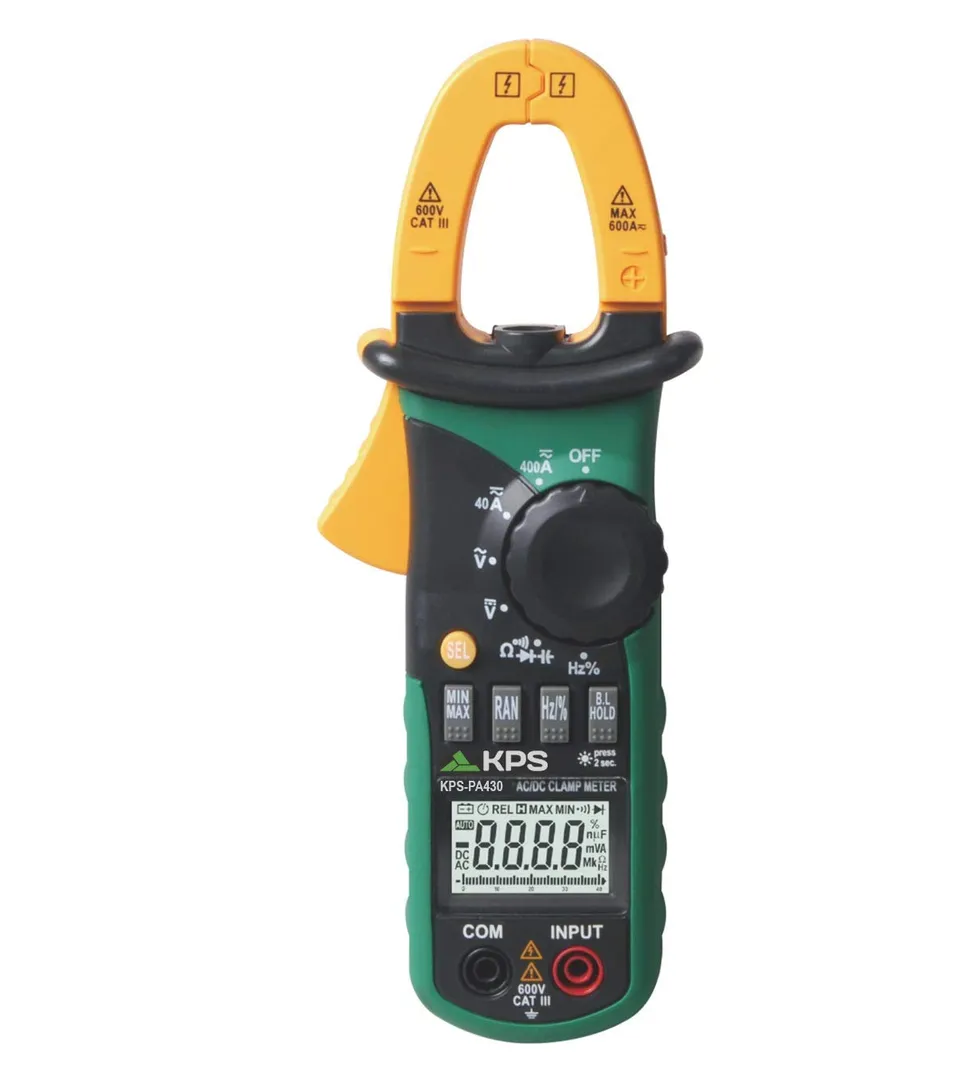 KPS PA430 pinza amperometrica AC/DC 400A 600V compatta