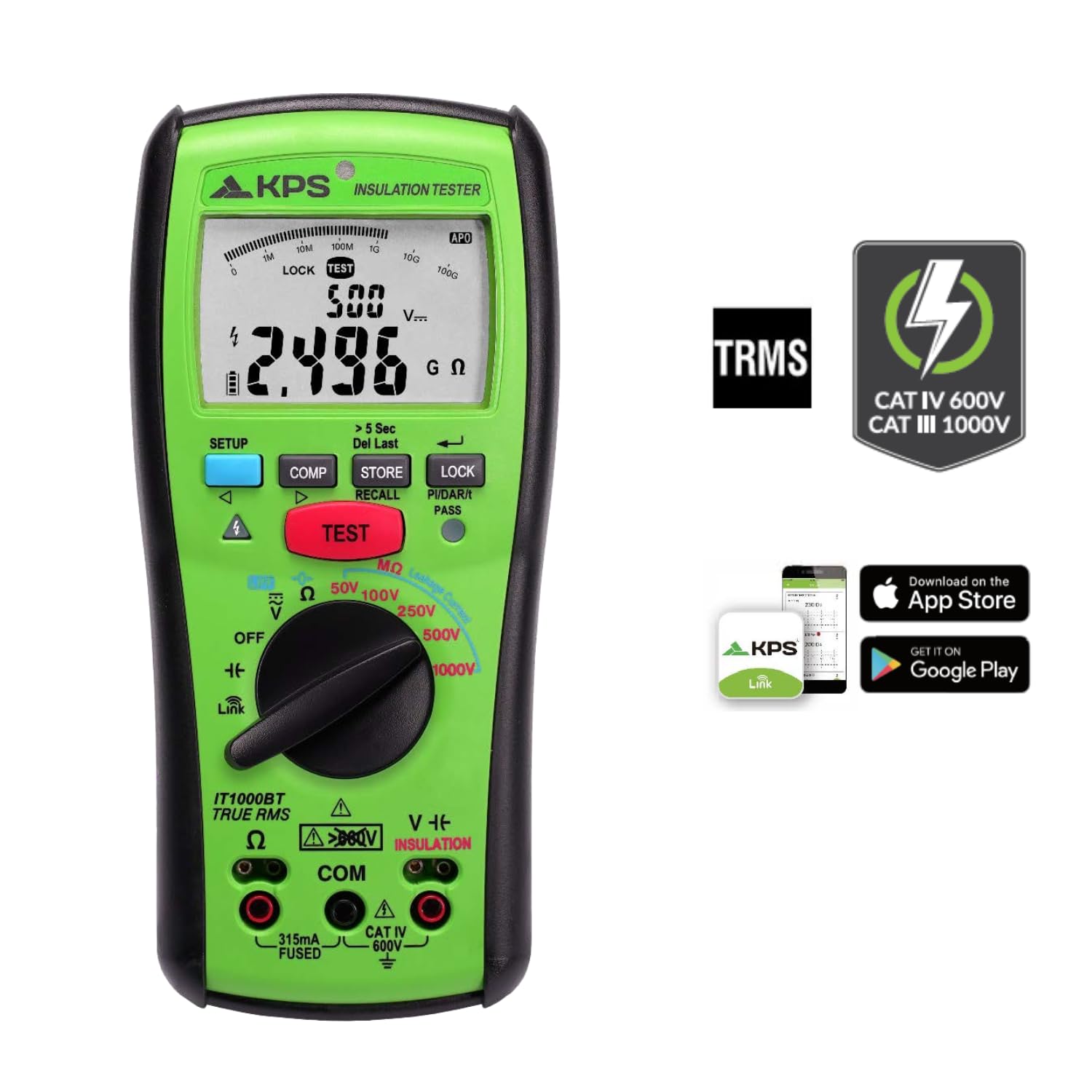 KPS IT1000BT misuratore isolamento 1000V Bluetooth