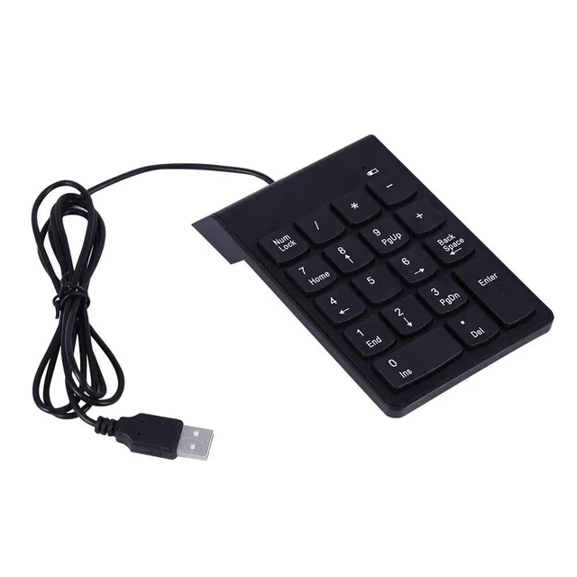 TICFOX Tastierino Numerico USB 18 Tasti Nero per Laptop
