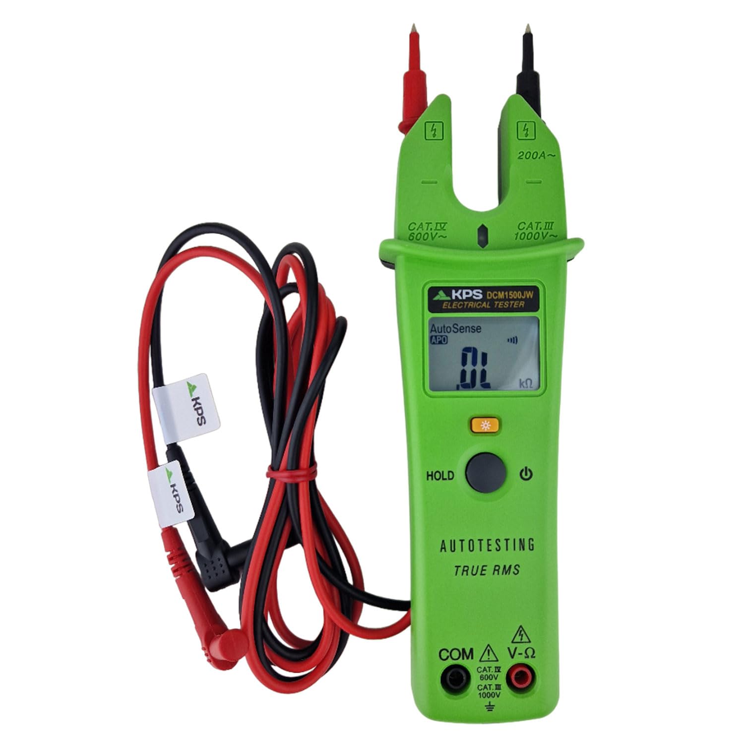 KPS DCM1500JW pinza amperometrica TRMS 200A CAT IV