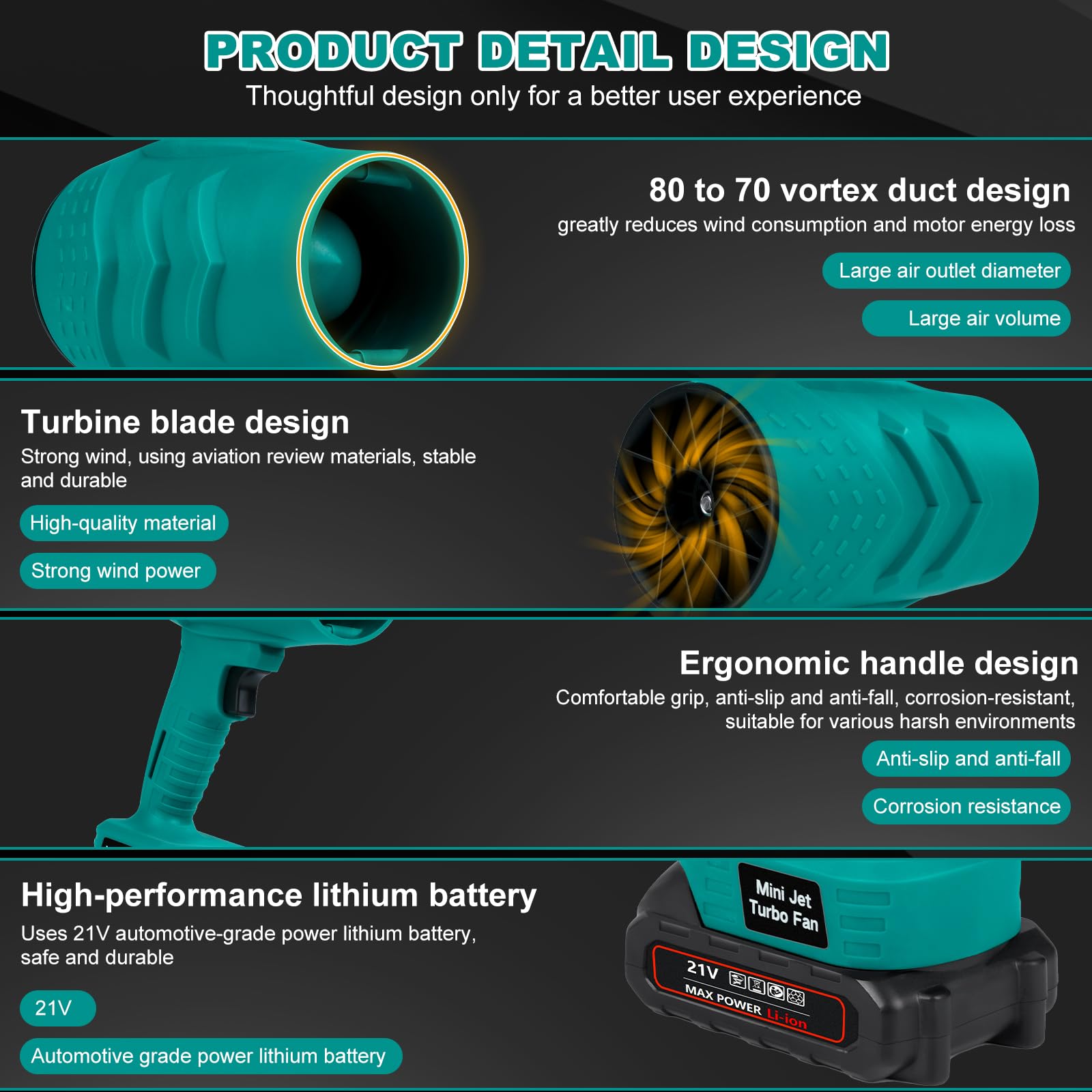 TICFOX Turbo Jet Blower soffiatore 35000 giri