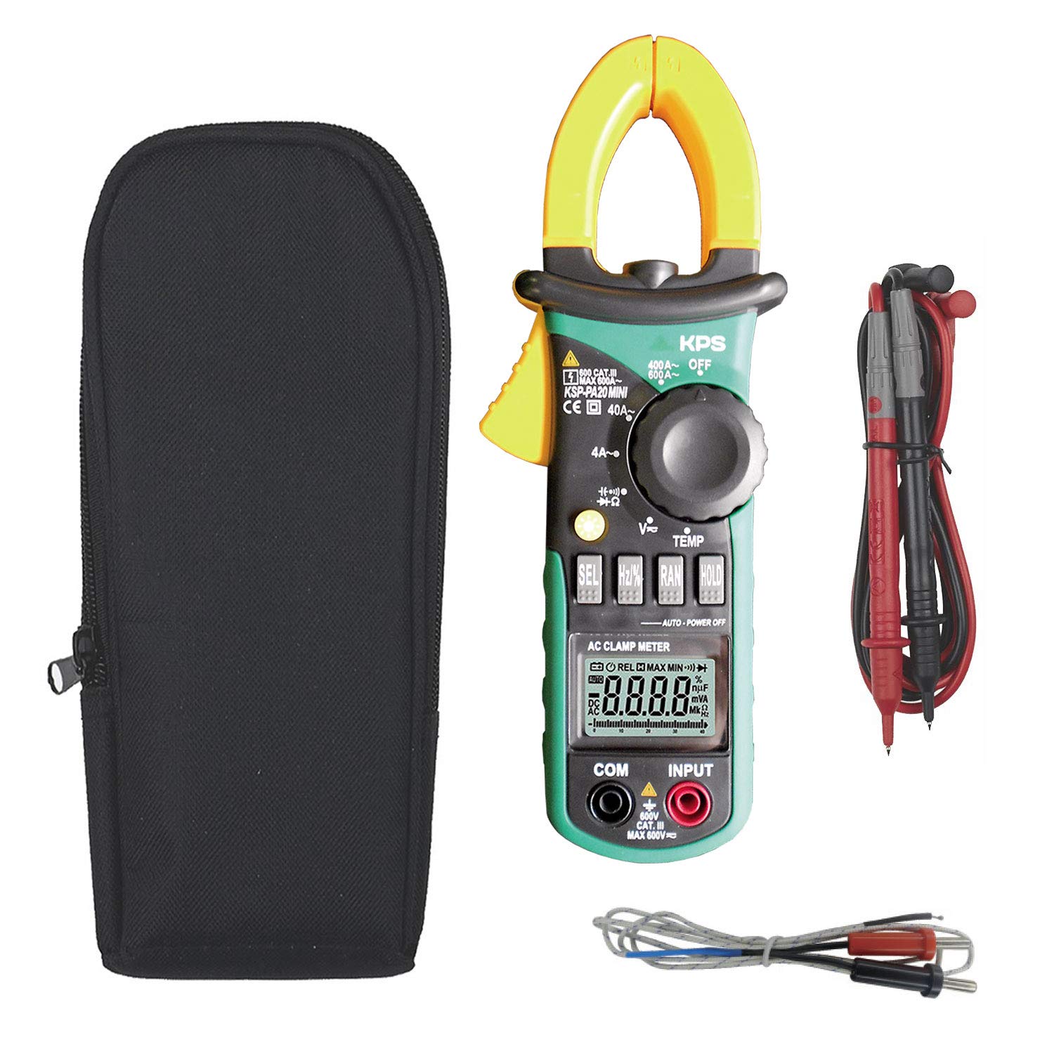 KPS PA20 Pinza Amperometrica Digitale 600A AC 600V