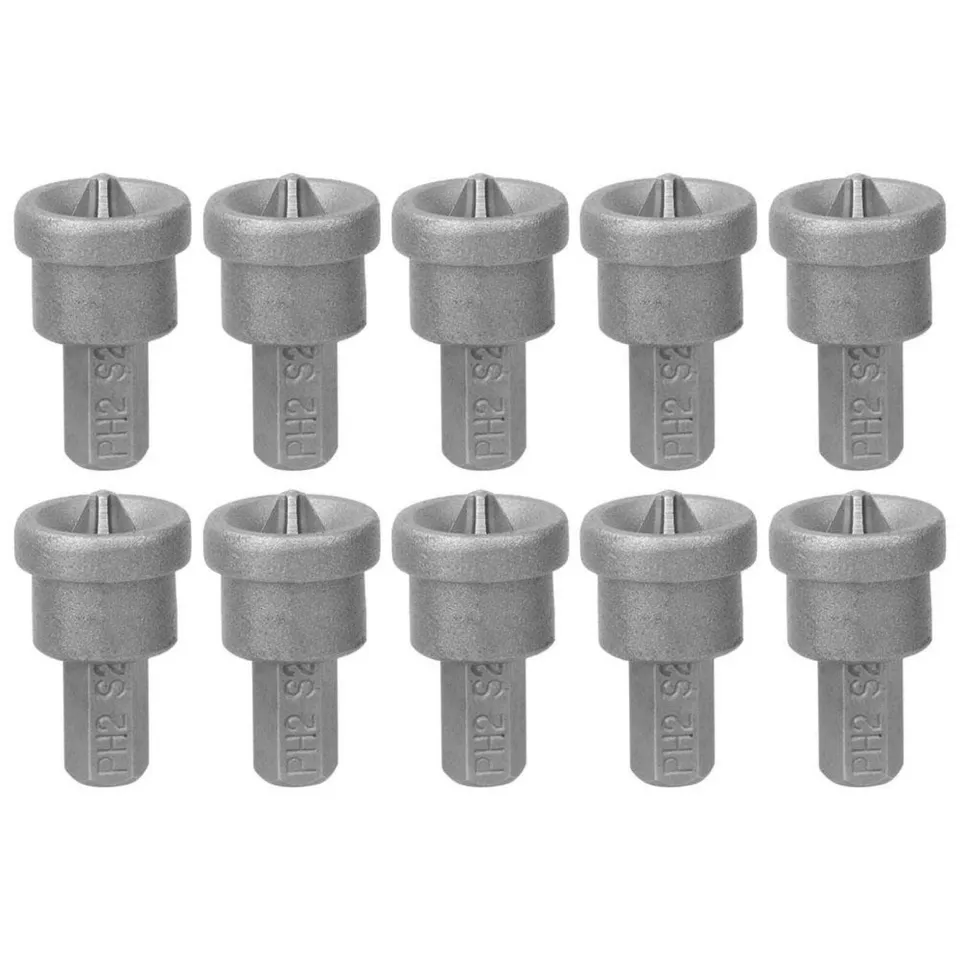Ticfox Bit PH2 Cartongesso Magnetici Arresto 10 Pezzi