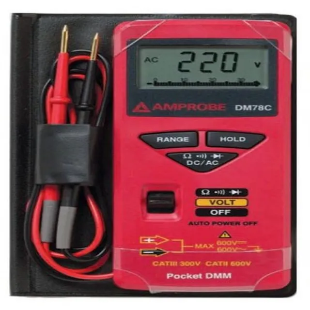 Beha DM78C Multimetro Tascabile 3200 Conti con Custodia